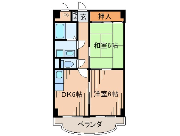 レジデンス ミイチの物件間取画像